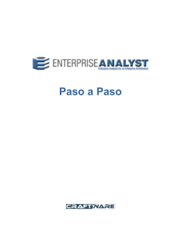 EAn paso a paso  - Enterprise Analyst by Craftware