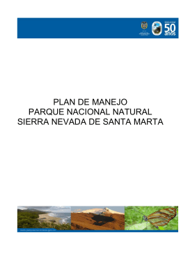 Plan de Manejo PNN Sierra Nevada de Santa Marta