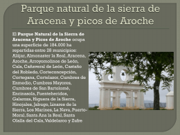 parque natural de la sierra de Aracena y picos de Aroche ppt