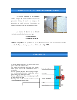 sistemas de anclaje para fachadas ventiladas anclajes