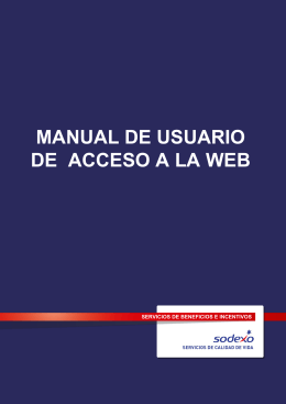 MANUAL DE USUARIO DE ACCESO A LA WEB