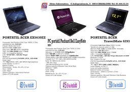PC portátil Packard Bell EasyNote