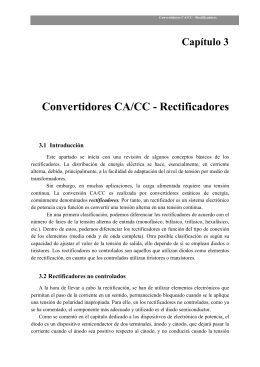 Convertidores CA/CC - Rectificadores
