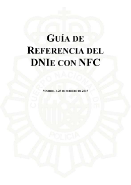 GUÍA DE REFERENCIA DEL DNIE CON NFC