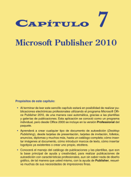 Capítulo 7 - Microsoft Publisher 2010