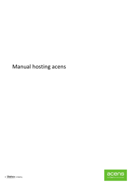 Manual hosting acens