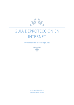 guía DEPROTECCIÓN EN INTERNET - GIP