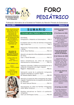 PEDIÁTRICO - Sociedad de Pediatría de Atención Primaria de