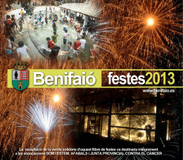 Libre de festes 2013 - Ayuntamiento de Benifaió