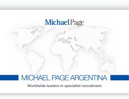 Worldwide leaders in specialist recruitment