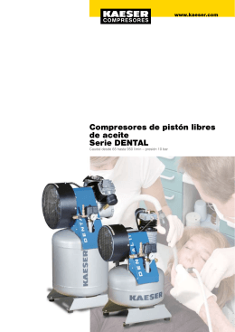 Compresores de pistón libres de aceite Serie DENTAL