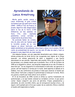 Aprendiendo de Lance Armstrong