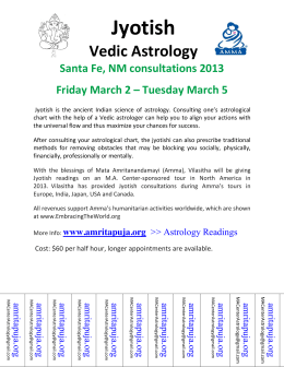 Jyotish Vedic Astrology