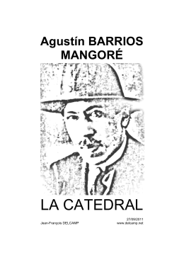 Agustín BARRIOS MANGORÉ : LA CATEDRAL