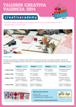 talleres creativa VALENCIA 2014