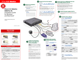 3Com U.S. Robotics ISDN Pro TA Installation Guide for Windows