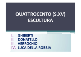 QUATTROCENTO (S.XV) ESCULTURA