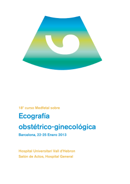 Ecografía obstétrico-ginecológica - Hospital Universitari Vall d`Hebron