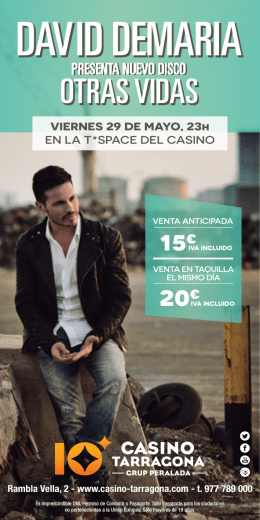 DAVID DEMARIA - Casino Tarragona
