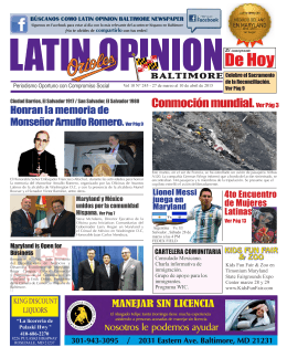 edicion 245 - Latin Opinion Baltimore Newspaper