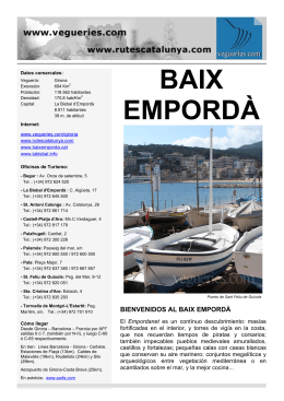 BAIX EMPORDÀ - Vegueries.com