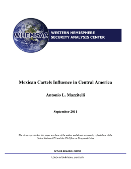 Mexican Cartels Influence in Central America