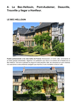 4- Le Bec-Hellouin, Pont-Audemer, Deauville, Trouville y llegar a