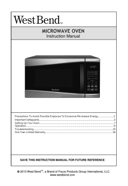 MICROWAVE OVEN - West Bend®