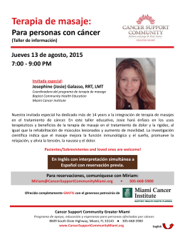 Oncology Massage_Josie Galasso_8-13-2015 - Miami