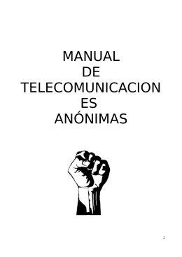 Manual de Telecomunicaciones Anónimas