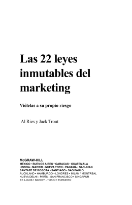 Las 22 Leyes Inmutables de Marketing