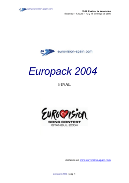 Europack 2004 - Eurovision