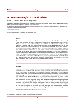 Patología Dual en el Médico - Revista de Medicina y Cine