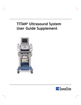 TITAN Ultrasound System User Guide Supplement