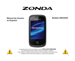 Manual de usuario en español Modelo ZMAX560