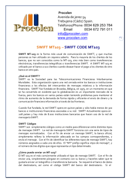 SWIFT MT103 – SWIFT CODE MT103