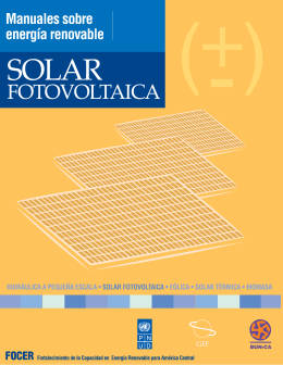 Manuales sobre energía renovable: Solar Fotovoltaica - Bun-CA