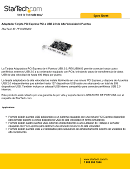 Adaptador Tarjeta PCI Express PCI-e USB 2.0 de
