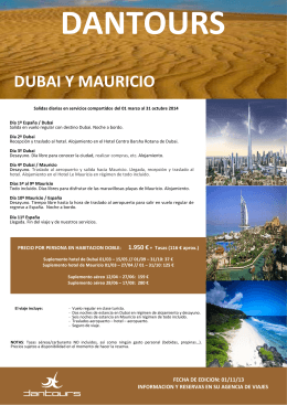 Descarga Dubai y Mauricio