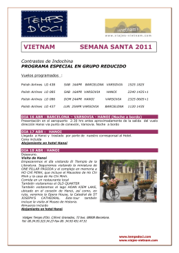 VIETNAM SEMANA SANTA 2011