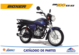 Manual de despiece para mecánicos, moto Boxer BM 100