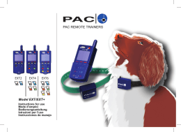 PAC REMOTE TRAINERS EXT6 EXT4 EXT2