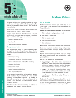Employee Wellness - National Safety Council