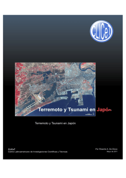 Terremoto y Tsunami en Japón - Centro Latinoamericano de