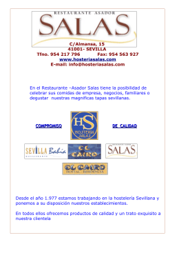 C/Almansa, 15 41001- SEVILLA Tfno. 954 217 796 Fax