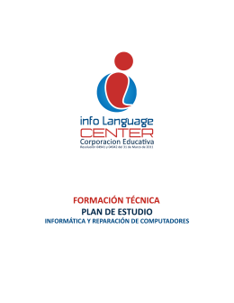 Plan de Estudio - Info Language Center | Inicio