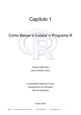 Capítulo 1 - Estatística no Programa R
