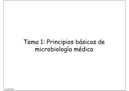 Principios básicos de microbiología médica