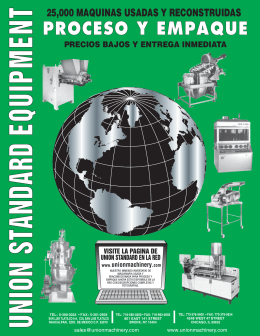 Union Standard Catalog-Spanish - Union Standard Equipment and