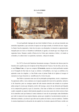 EL LAVATORIO de Tintoretto